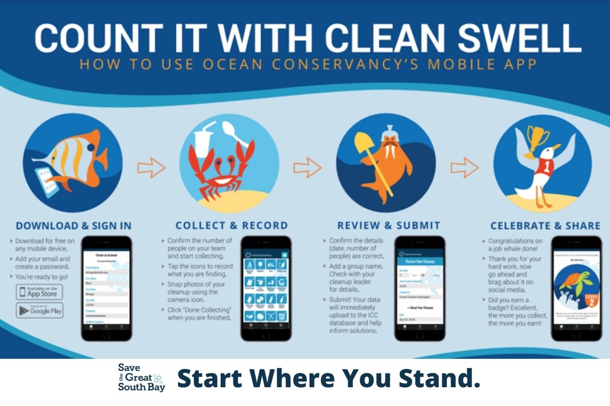 Clean Swell App Measures Debris Save The Great South Bay
